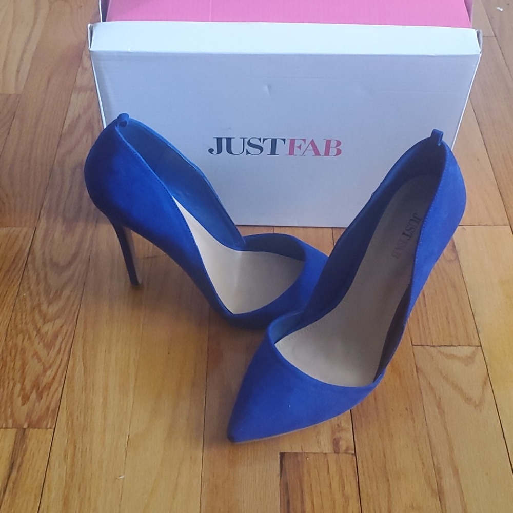 Just Fab blue heels